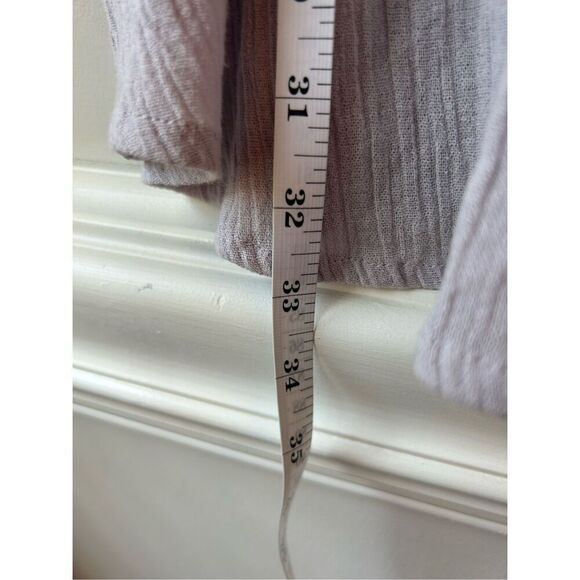 EUC Free People tunic dress gauzy 100% cotton size S smocked boho - Picture 6 of 7